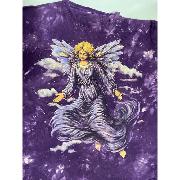 Angel Tie-Dye T-Shirt XL Purple Lord Jesus God Bible Fairy 23x25 - Picture 4 of 8